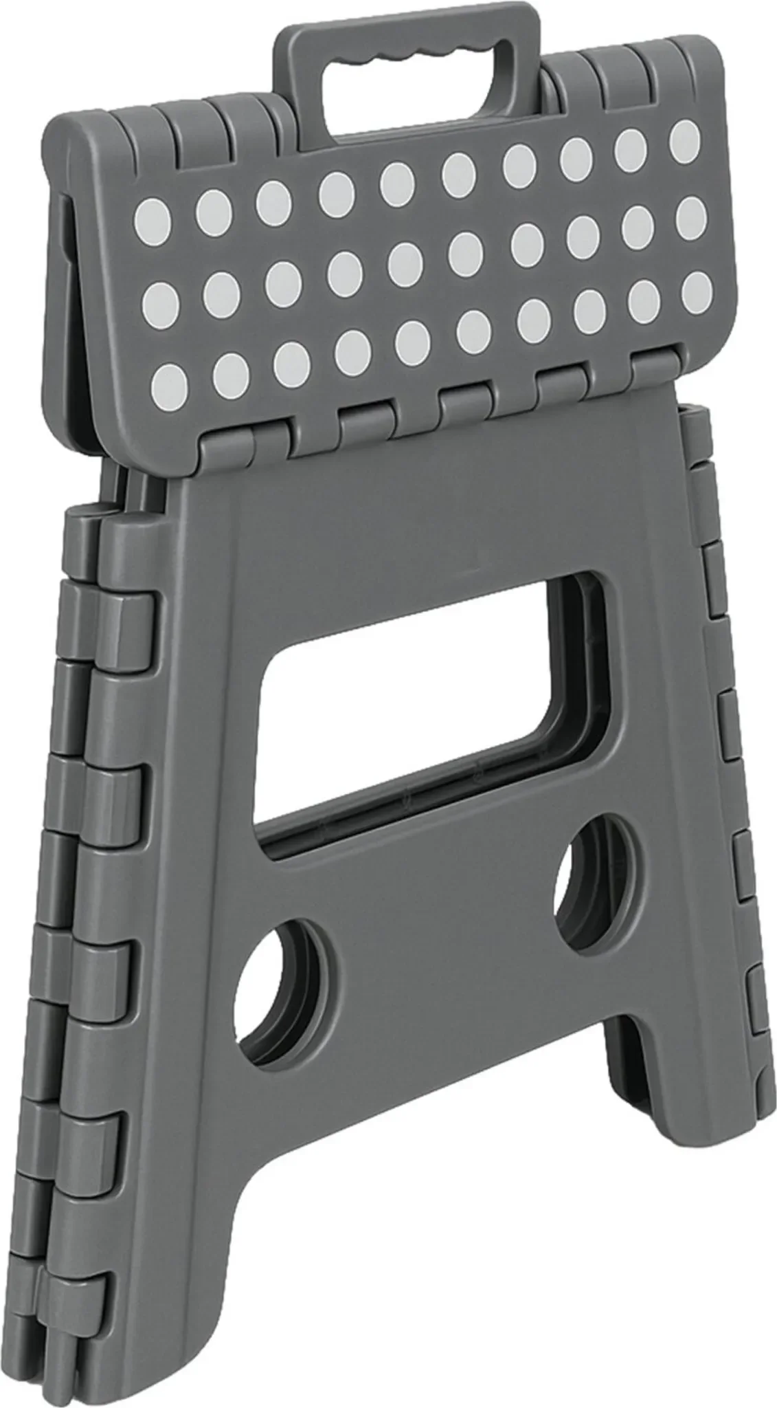 Klapphocker – Anti-Rutsch-Plattformstuhl • 150 kg Belastbarkeit • 32 cm Höhe (Grau)
